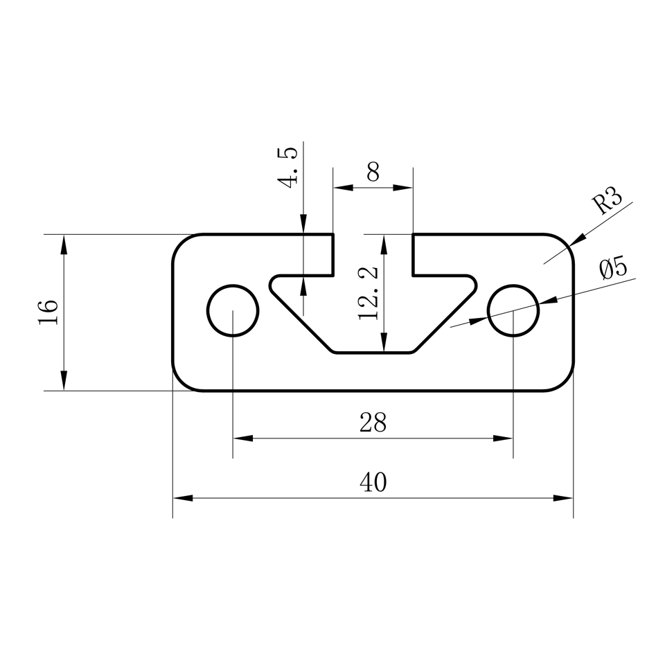 GCB-8-1640 dimension