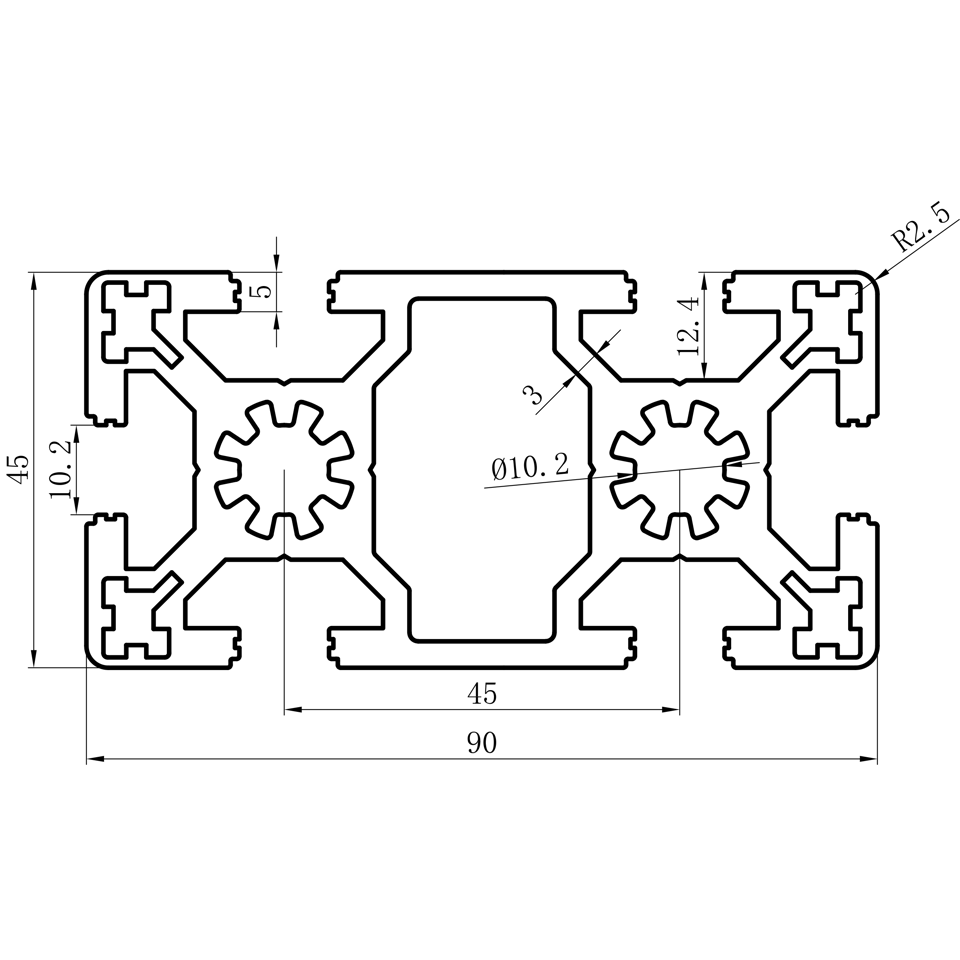GCB-8-1640 dimension