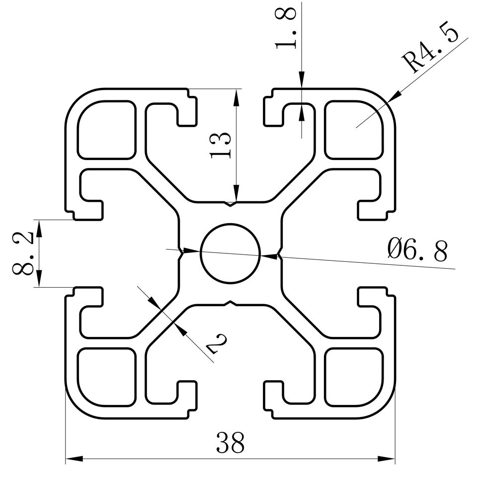 GCB-8-1640 dimension