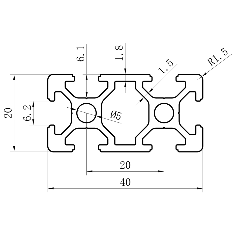 GCB-8-1640 dimension