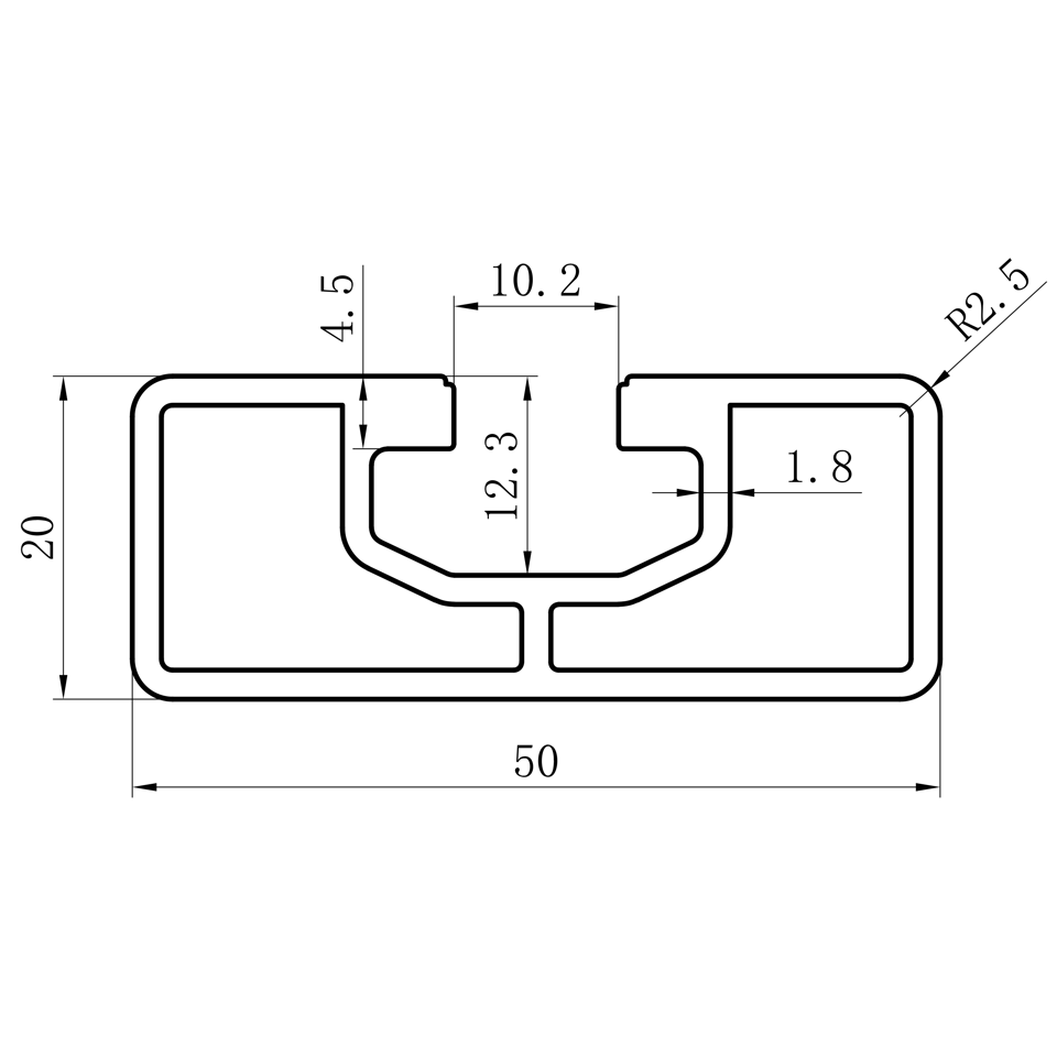GCB-8-1640 dimension