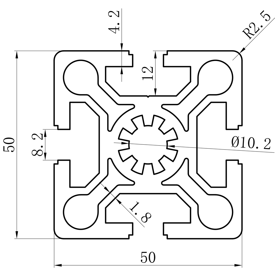 GCB-8-1640 dimension