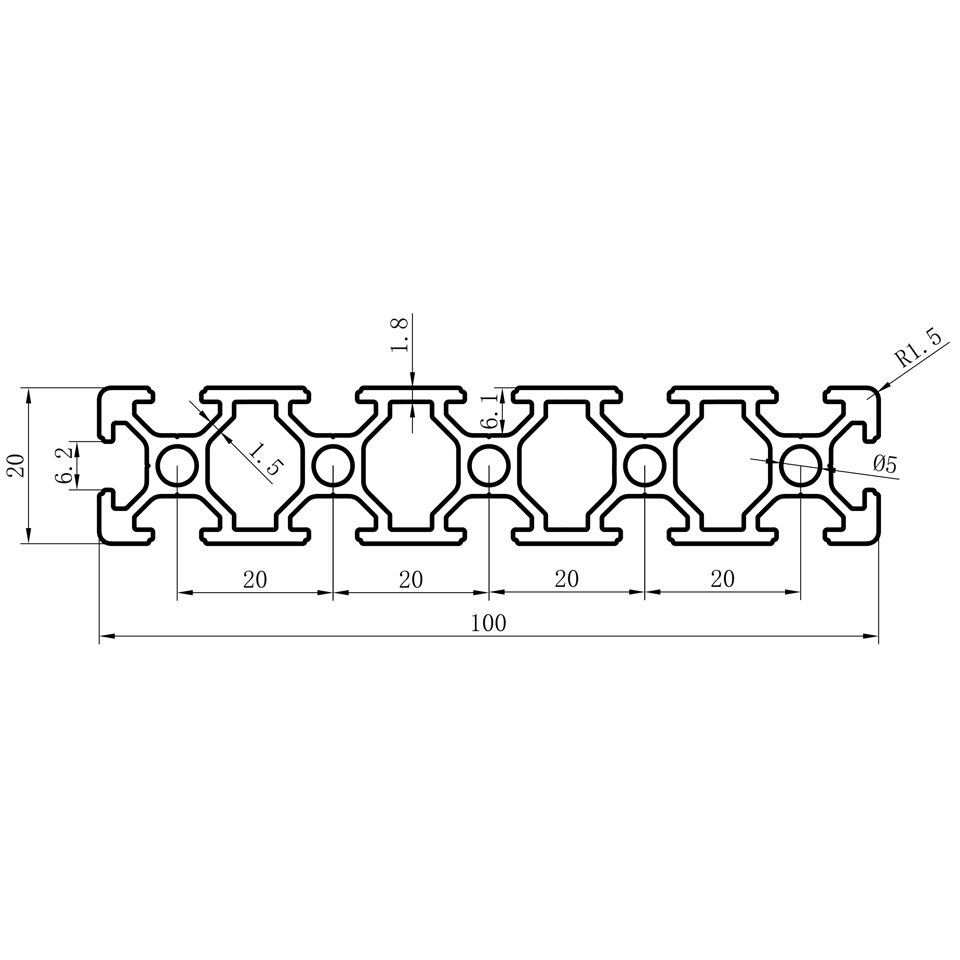 GCB-8-1640 dimension