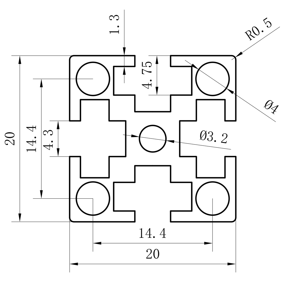 GCB-8-1640 dimension