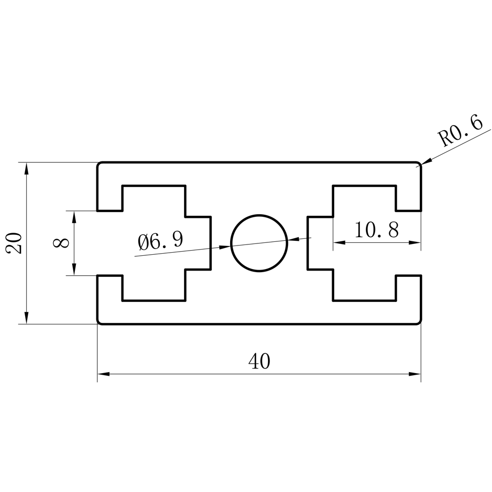 GCB-8-1640 dimension