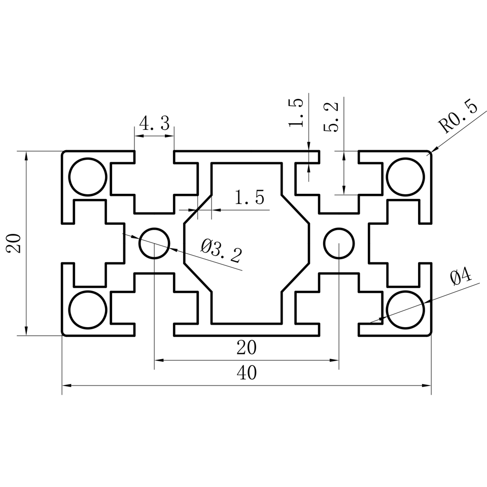 GCB-8-1640 dimension