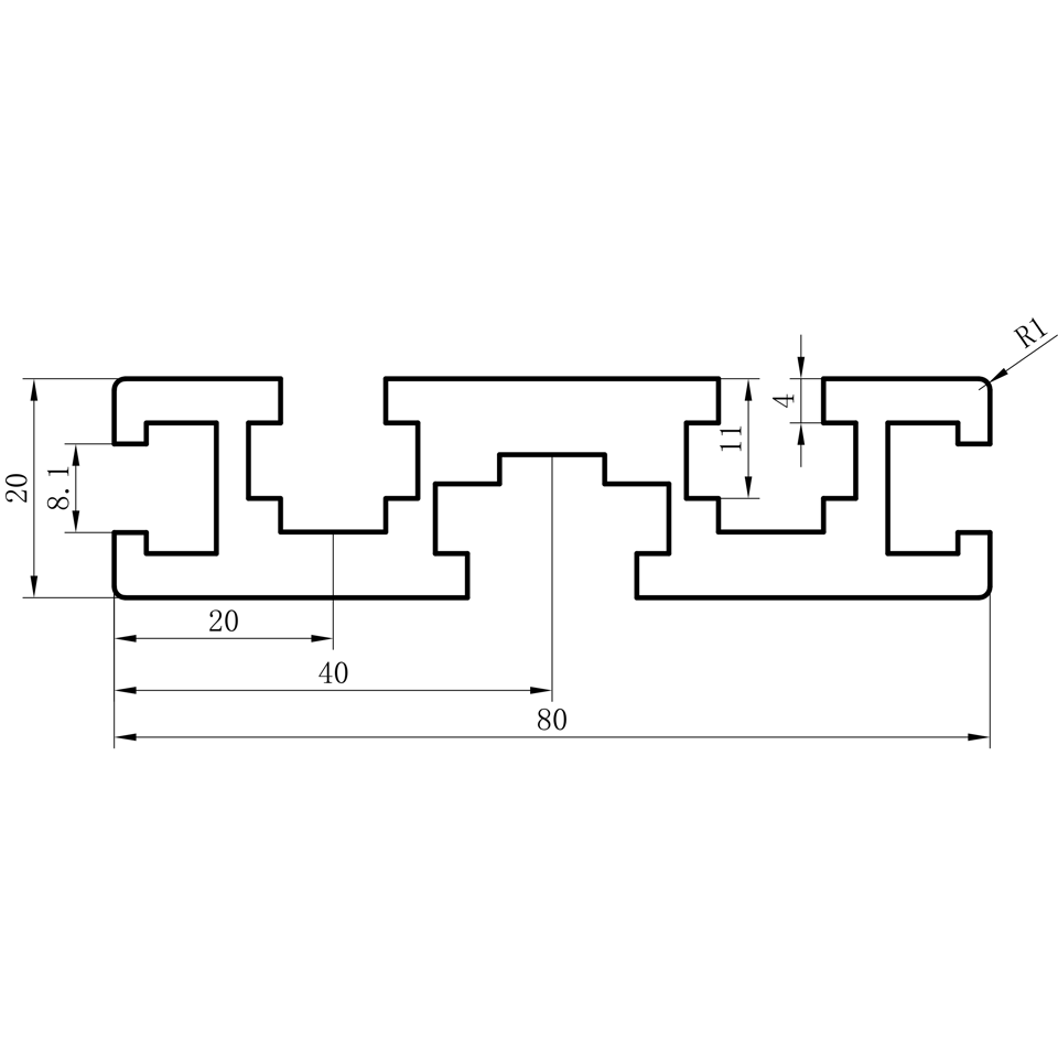 GCB-8-1640 dimension