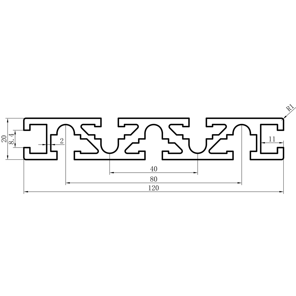GCB-8-1640 dimension