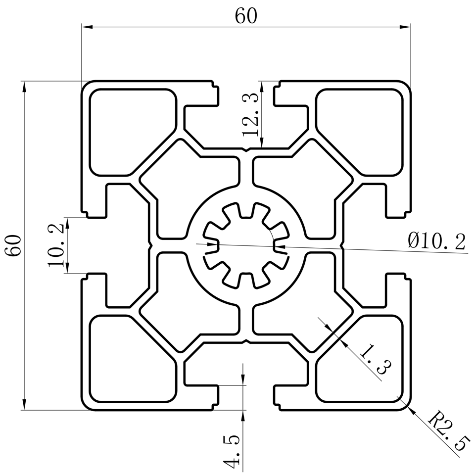 GCB-8-1640 dimension