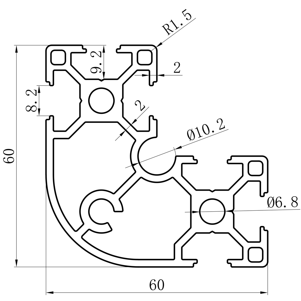 GCB-8-1640 dimension