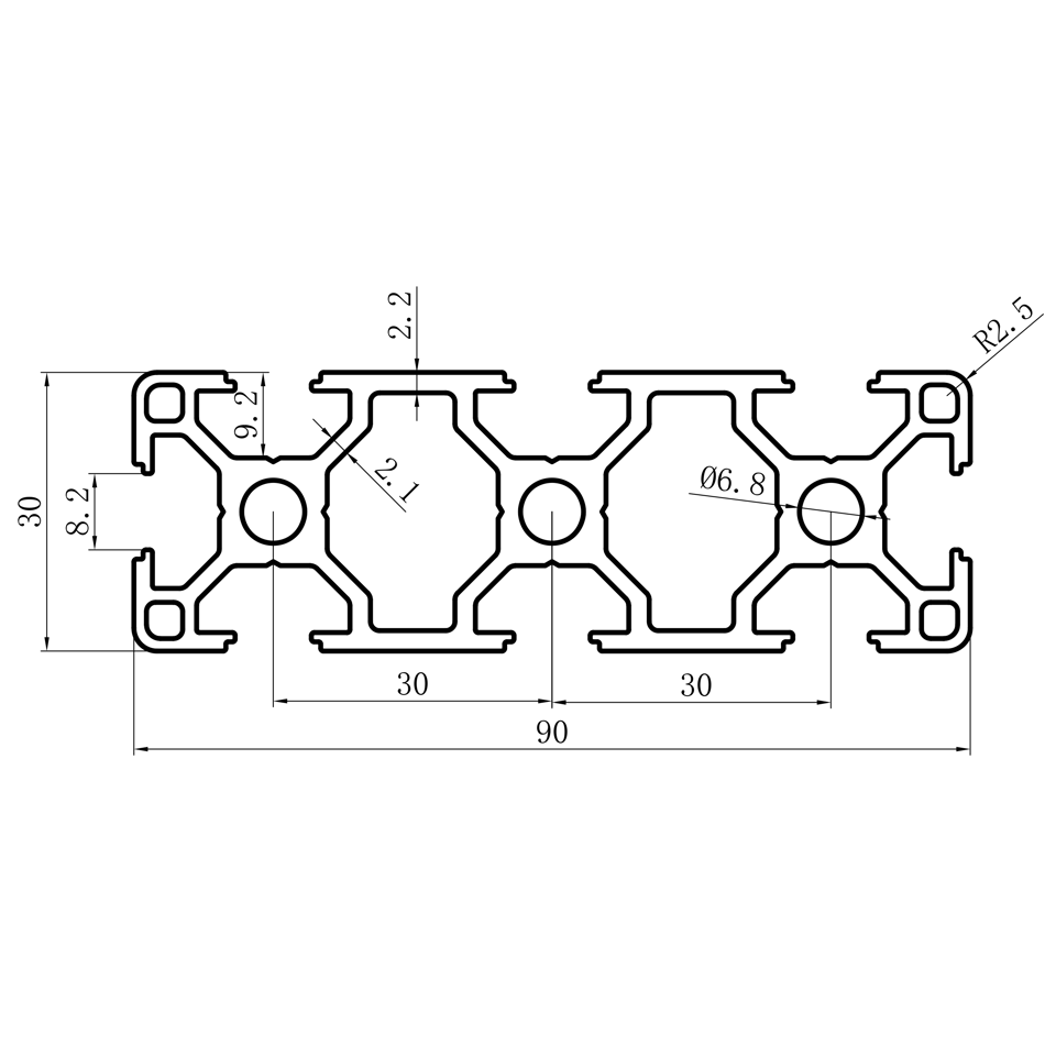 GCB-8-1640 dimension