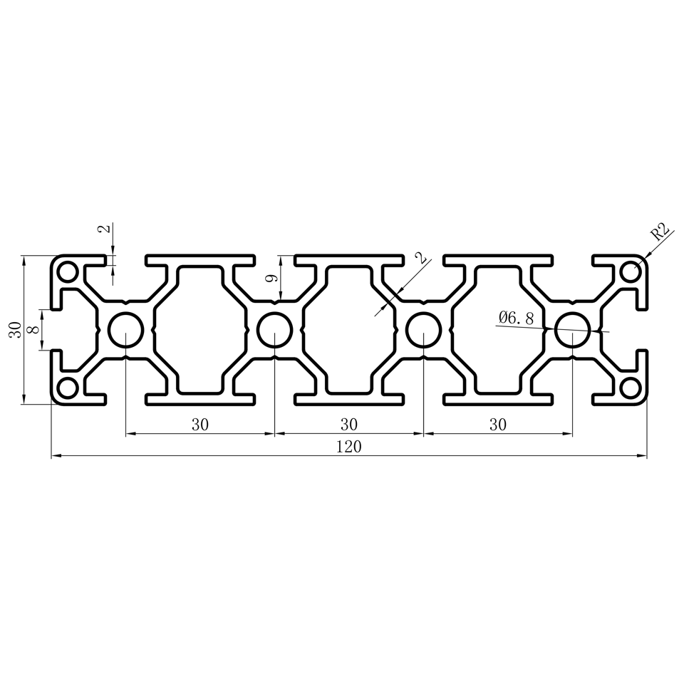 GCB-8-1640 dimension