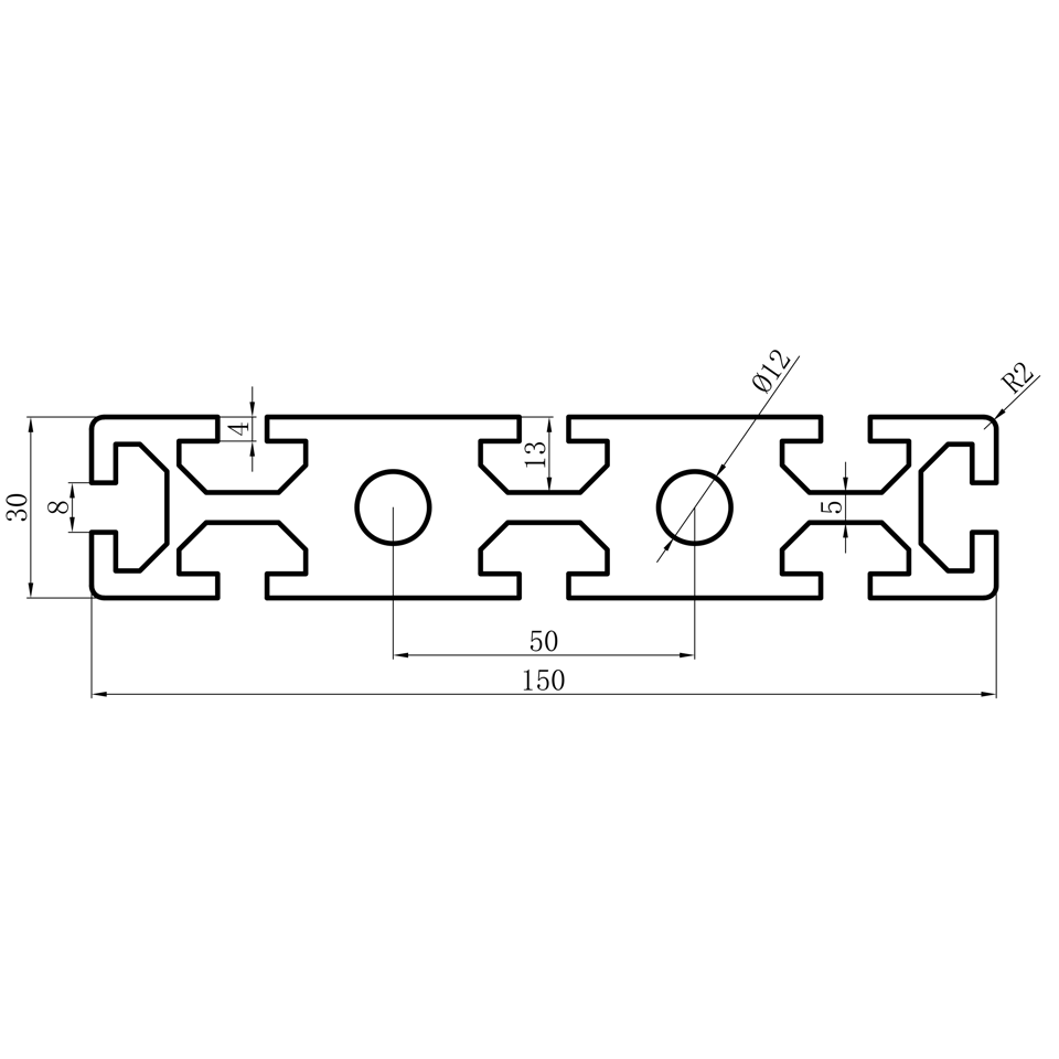 GCB-8-1640 dimension