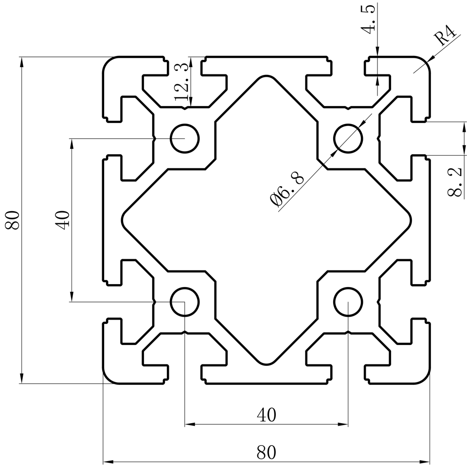 GCB-8-1640 dimension