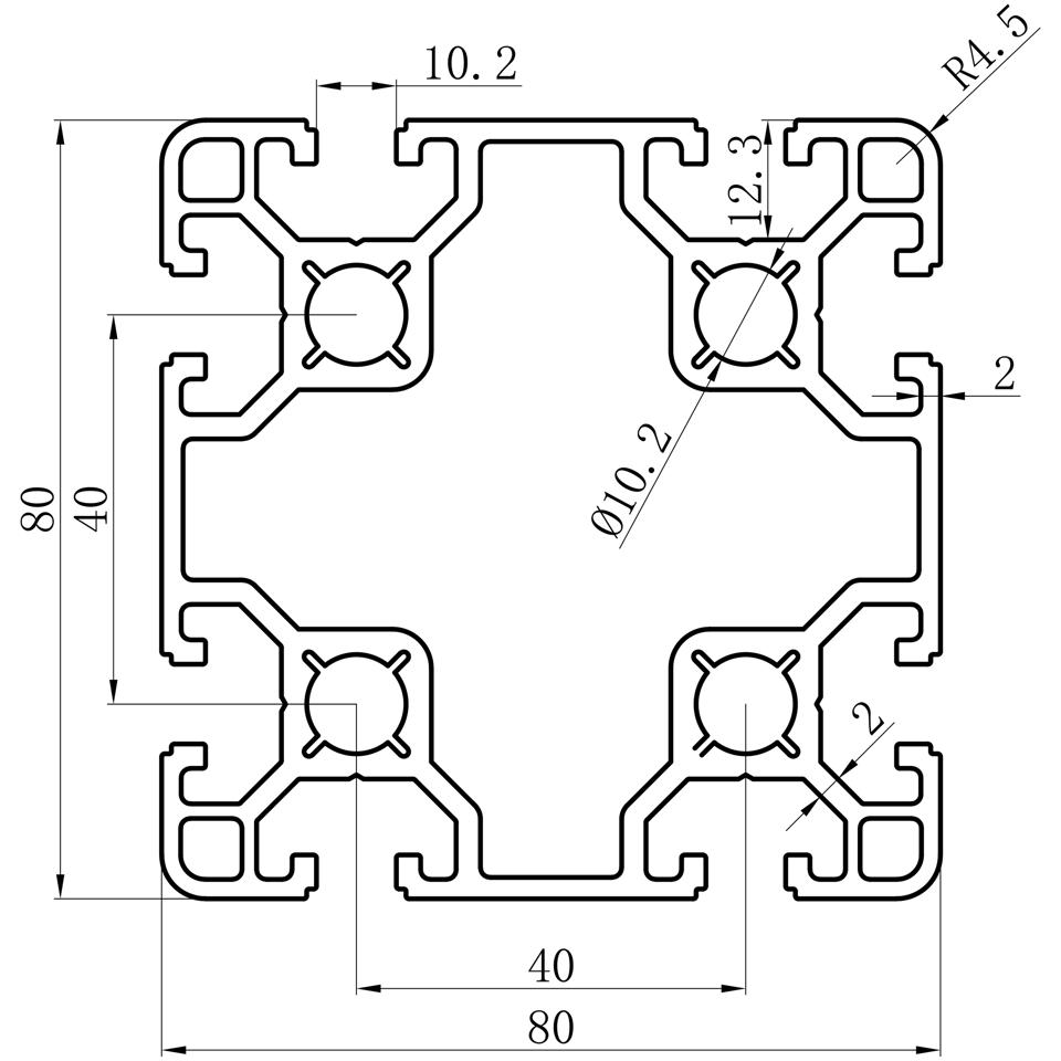 GCB-8-1640 dimension