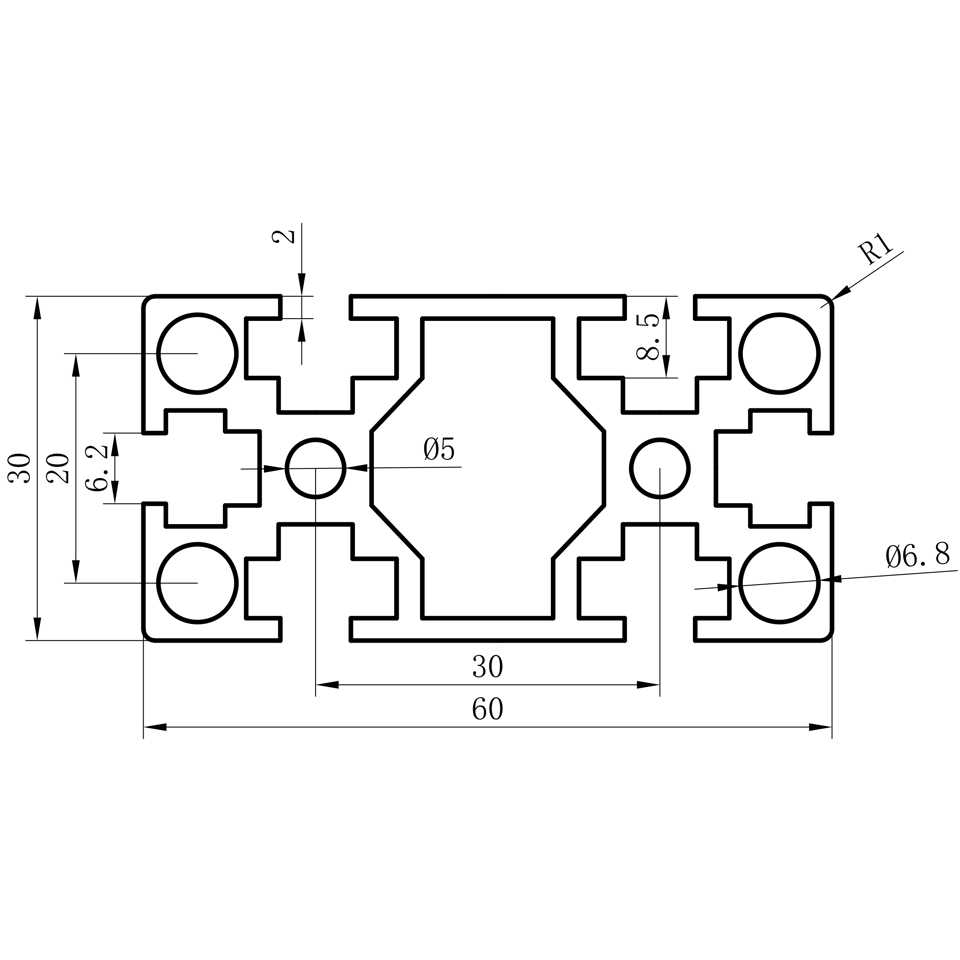 GCB-8-1640 dimension