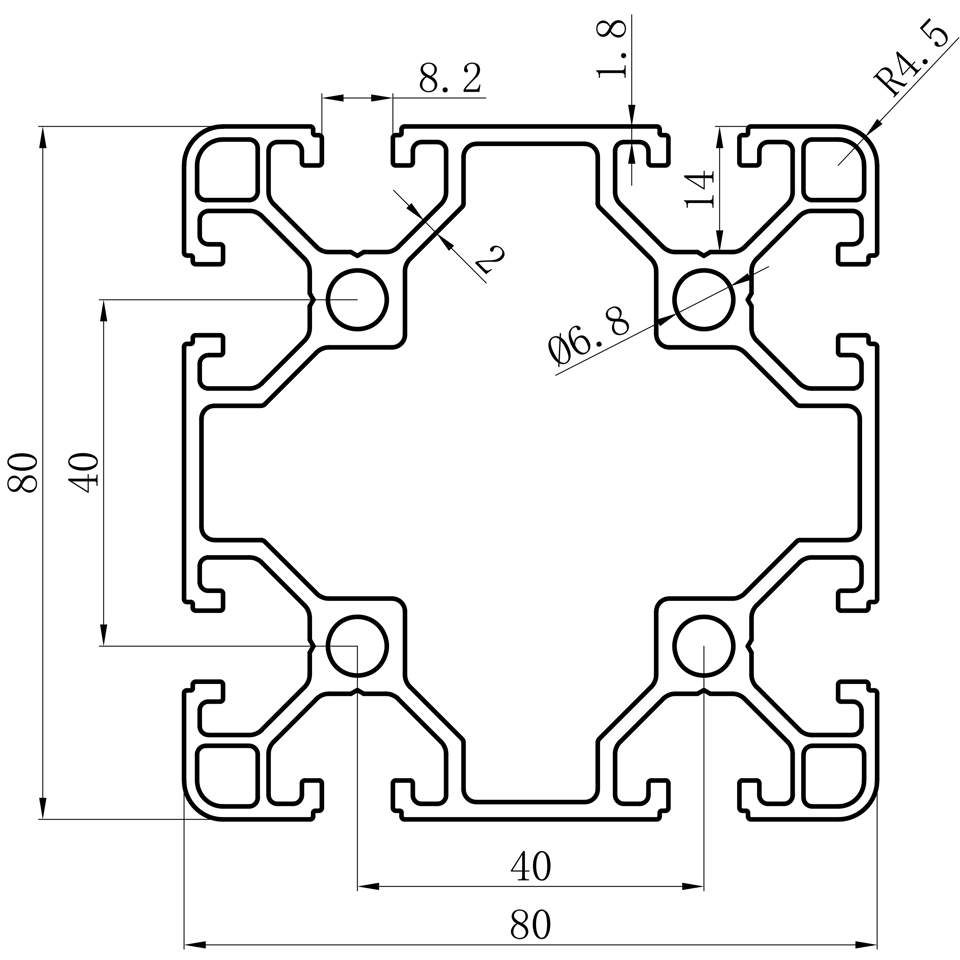 GCB-8-1640 dimension