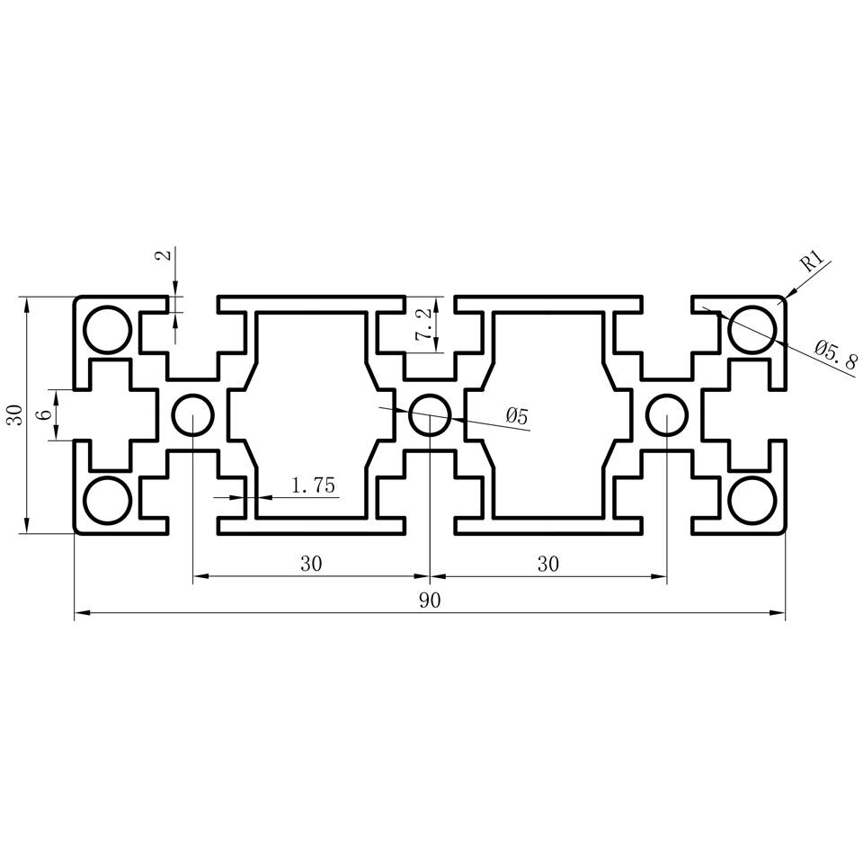 GCB-8-1640 dimension