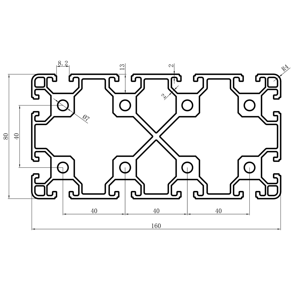 GCB-8-1640 dimension