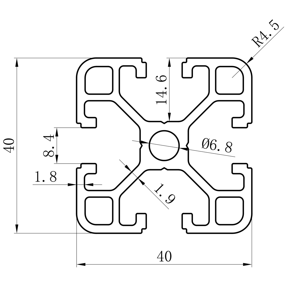 GCB-8-1640 dimension