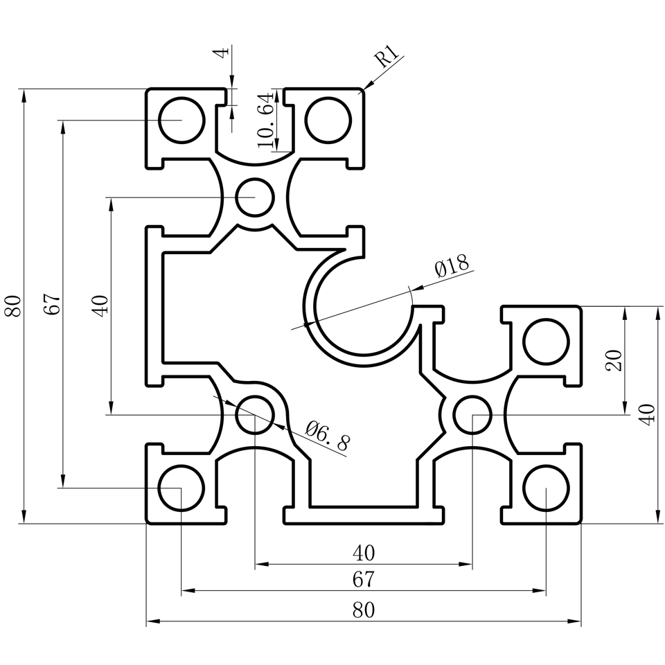 GCB-8-1640 dimension