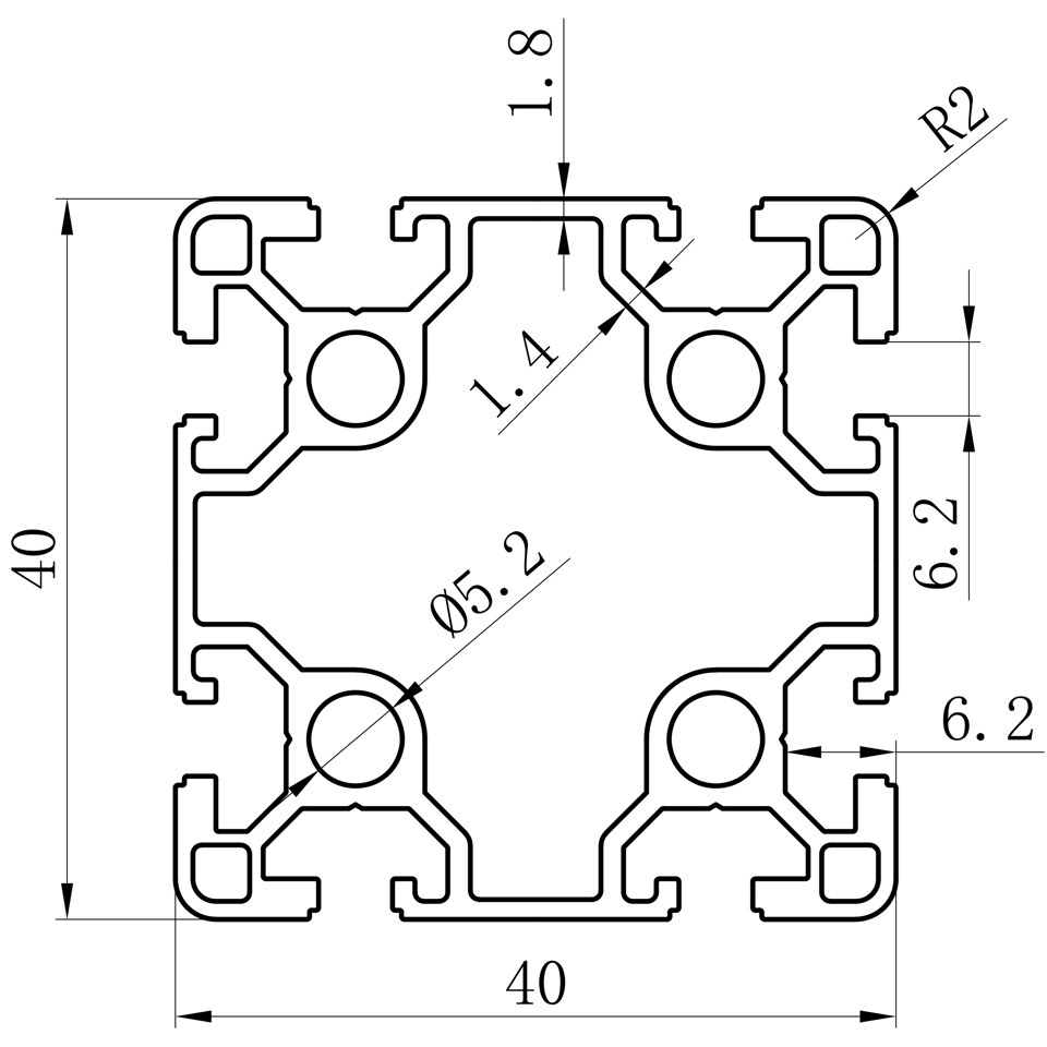 GCB-8-1640 dimension
