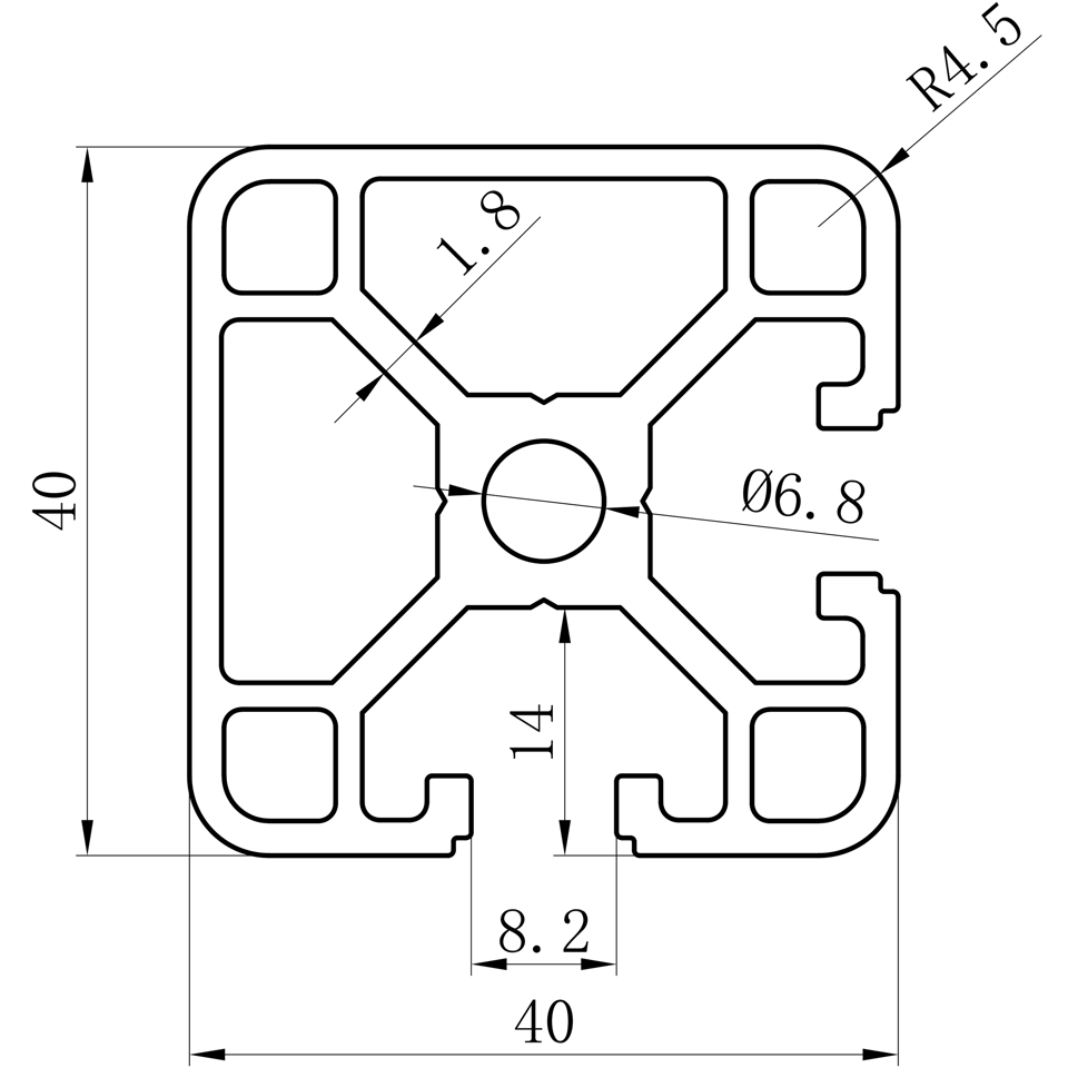 GCB-8-1640 dimension