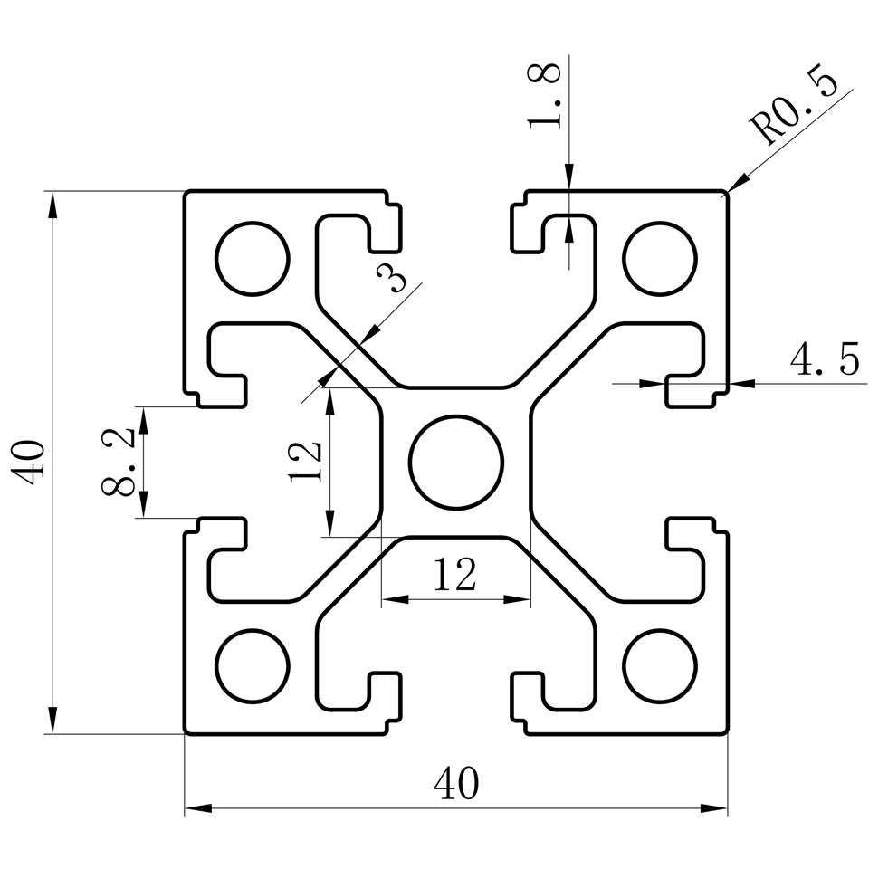 GCB-8-1640 dimension
