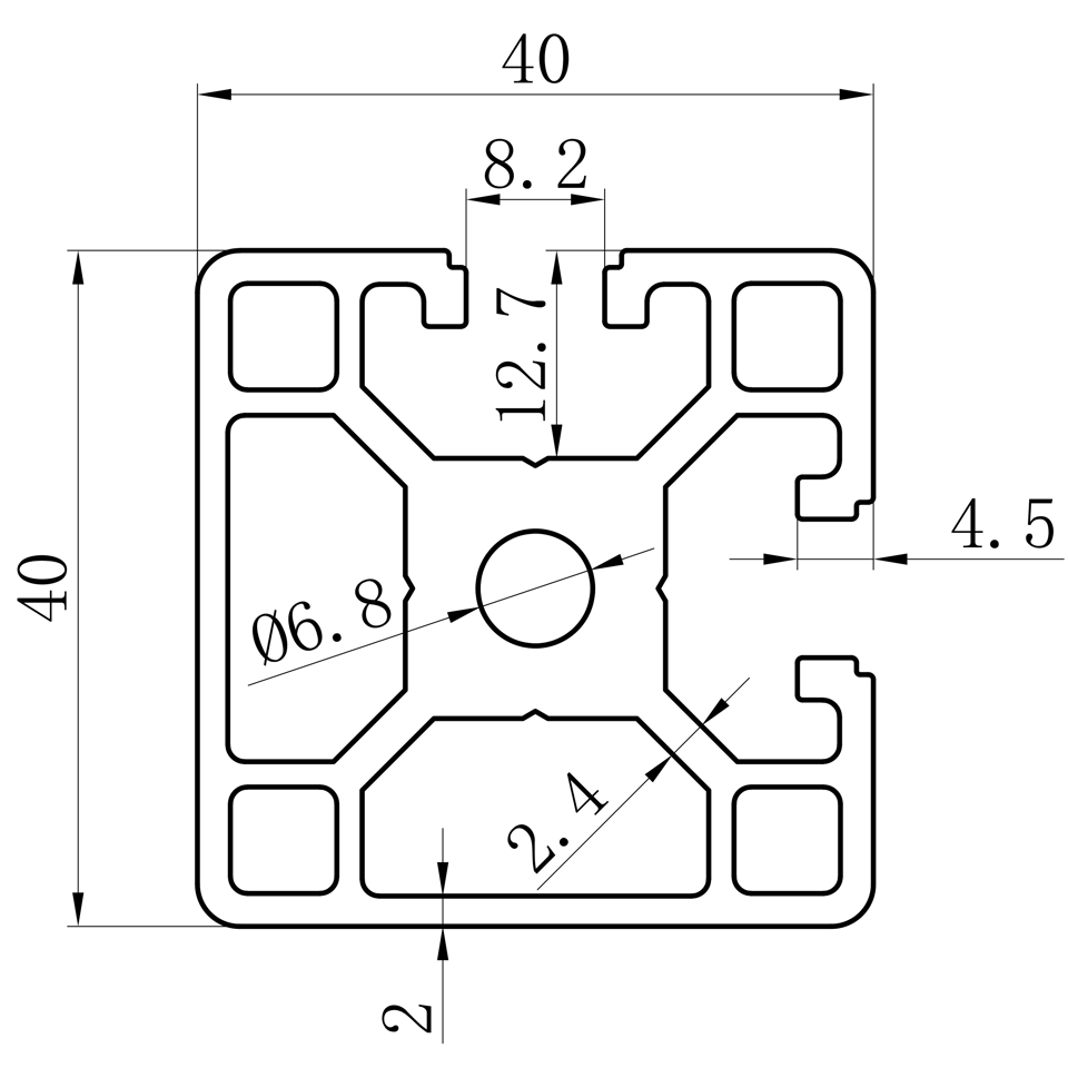 GCB-8-1640 dimension