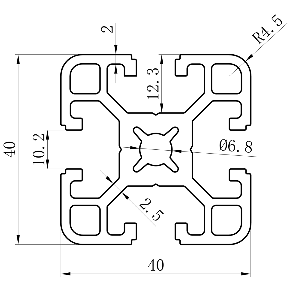 GCB-8-1640 dimension