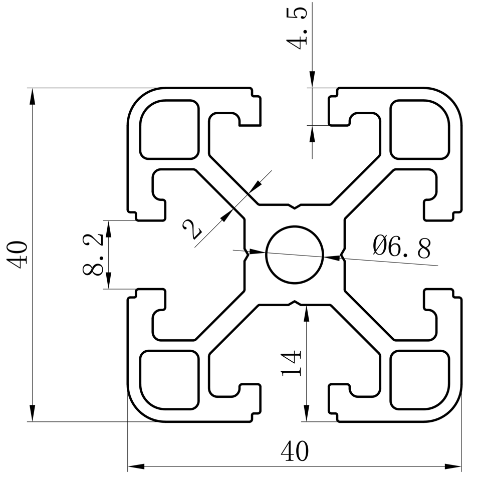GCB-8-1640 dimension