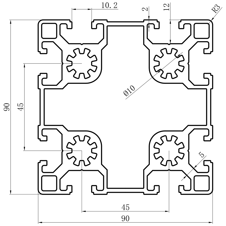GCB-8-1640 dimension