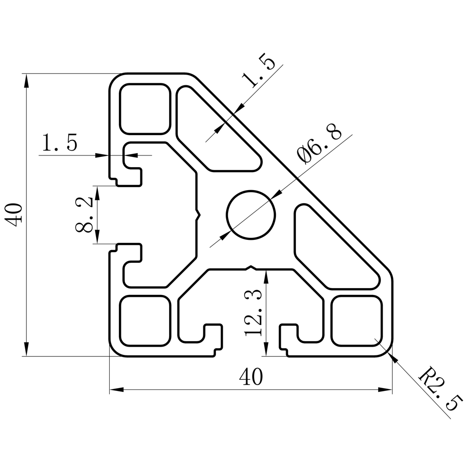 GCB-8-1640 dimension