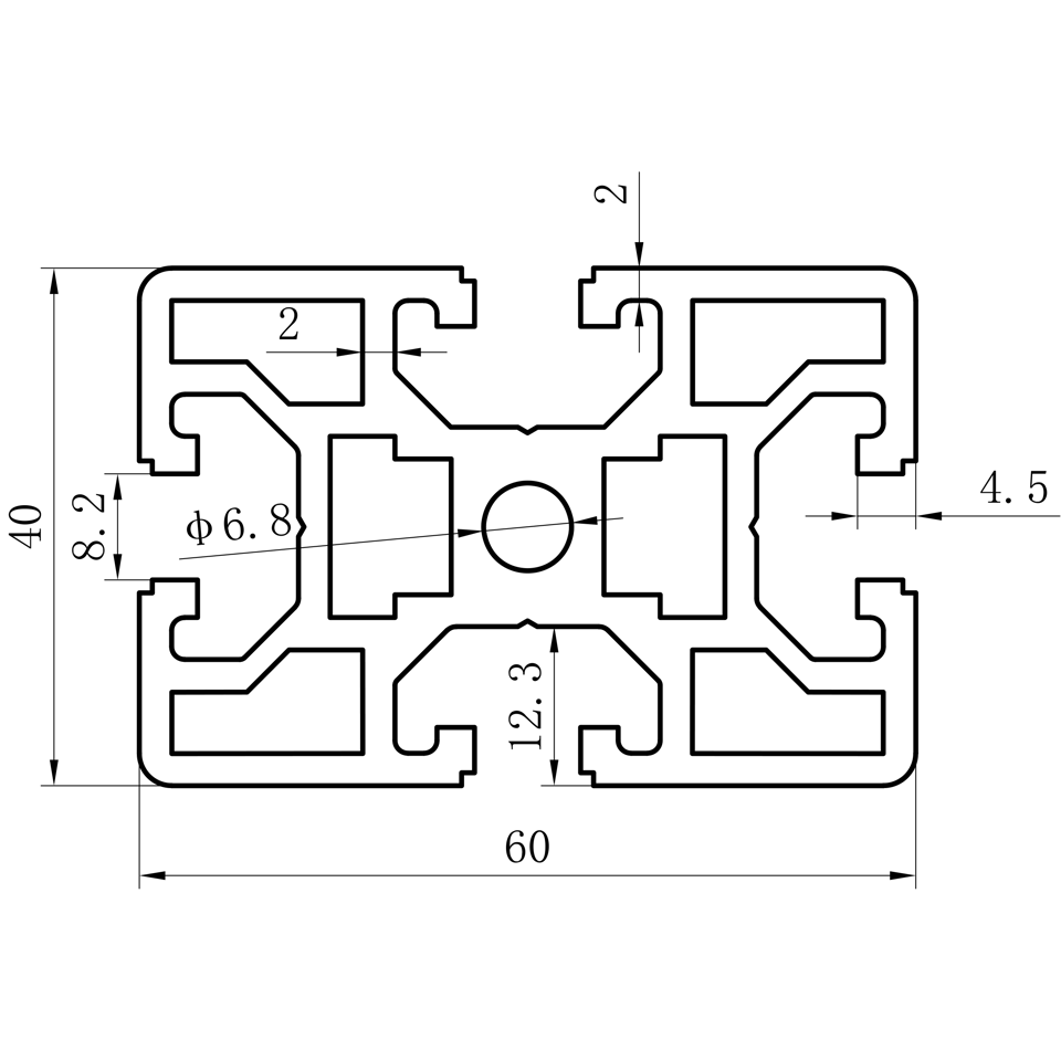 GCB-8-1640 dimension