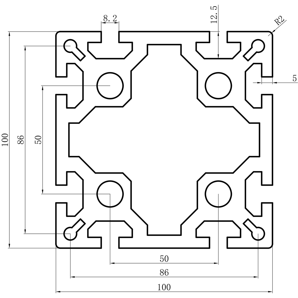 GCB-8-1640 dimension