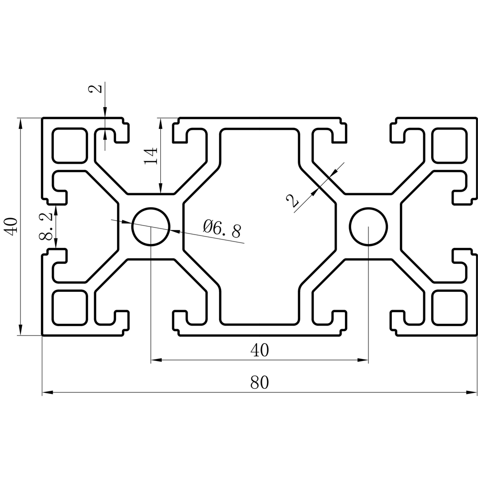 GCB-8-1640 dimension