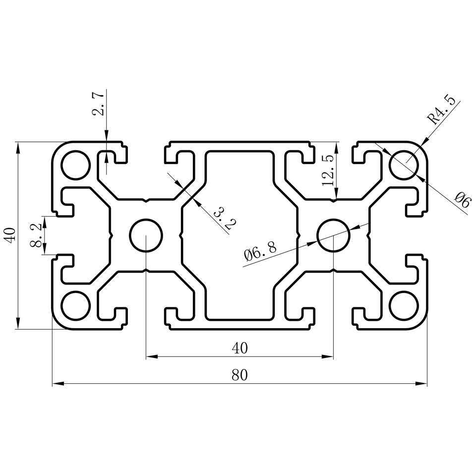 GCB-8-1640 dimension