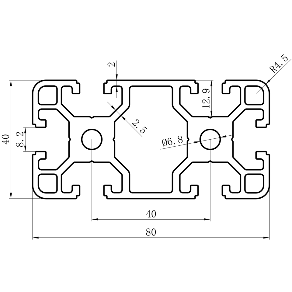 GCB-8-1640 dimension