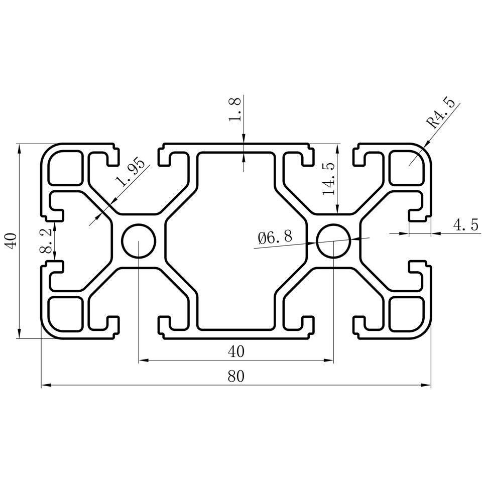 GCB-8-1640 dimension