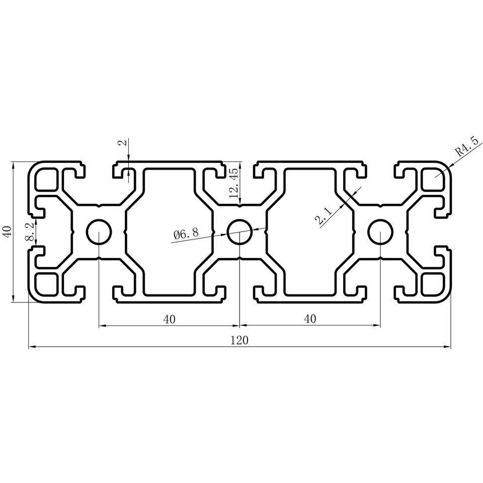 GCB-8-1640 dimension