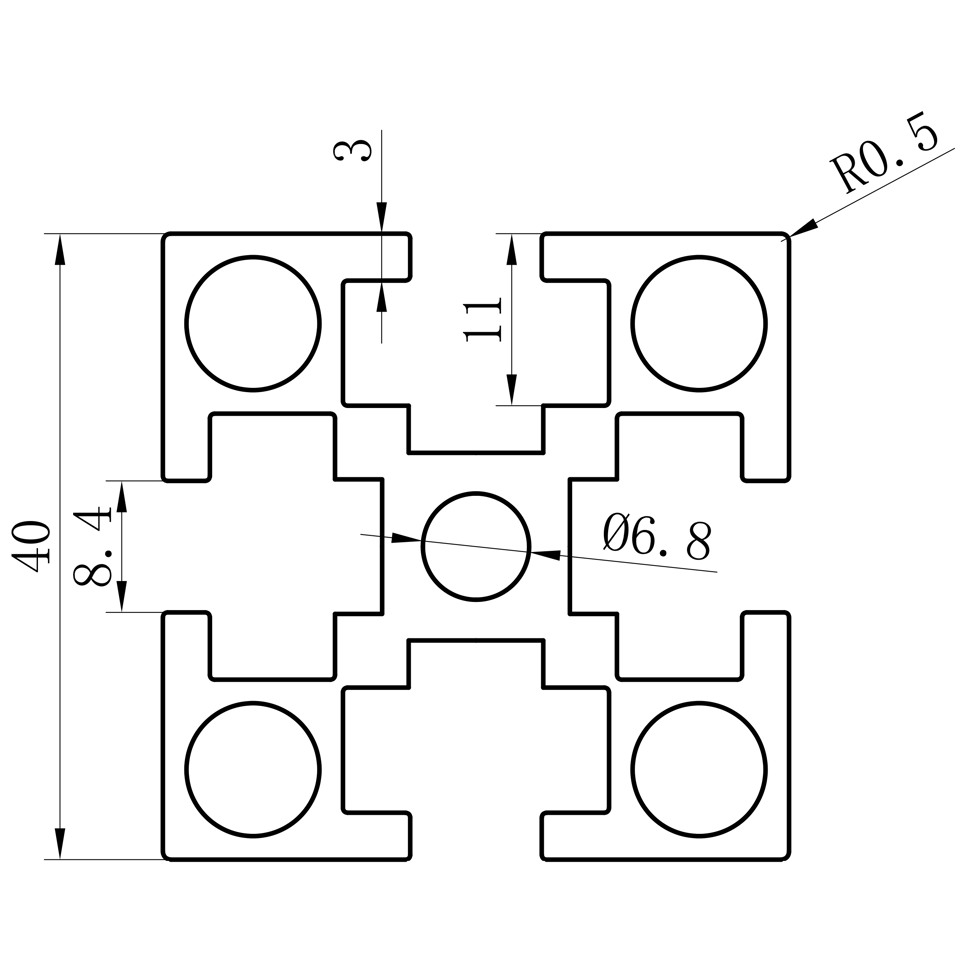 GCB-8-1640 dimension