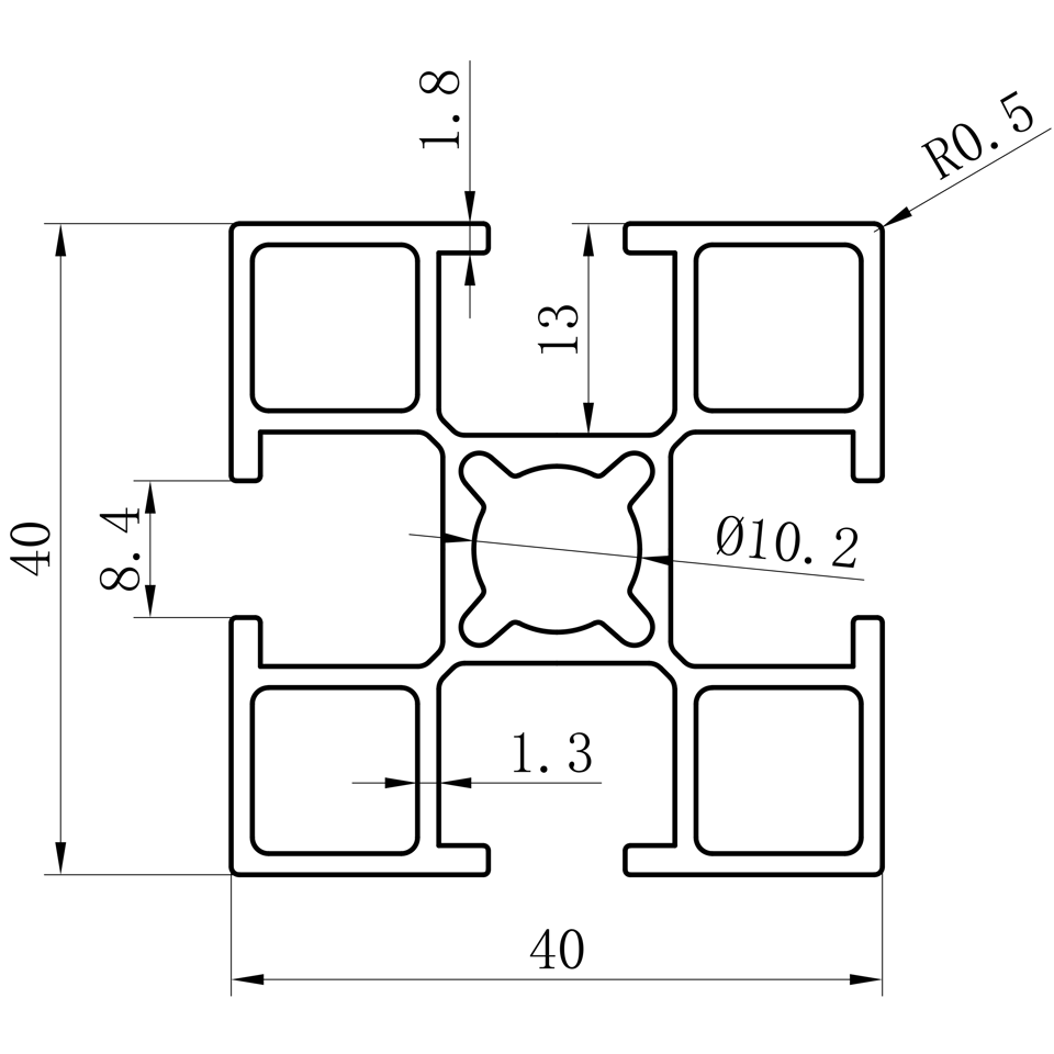 GCB-8-1640 dimension
