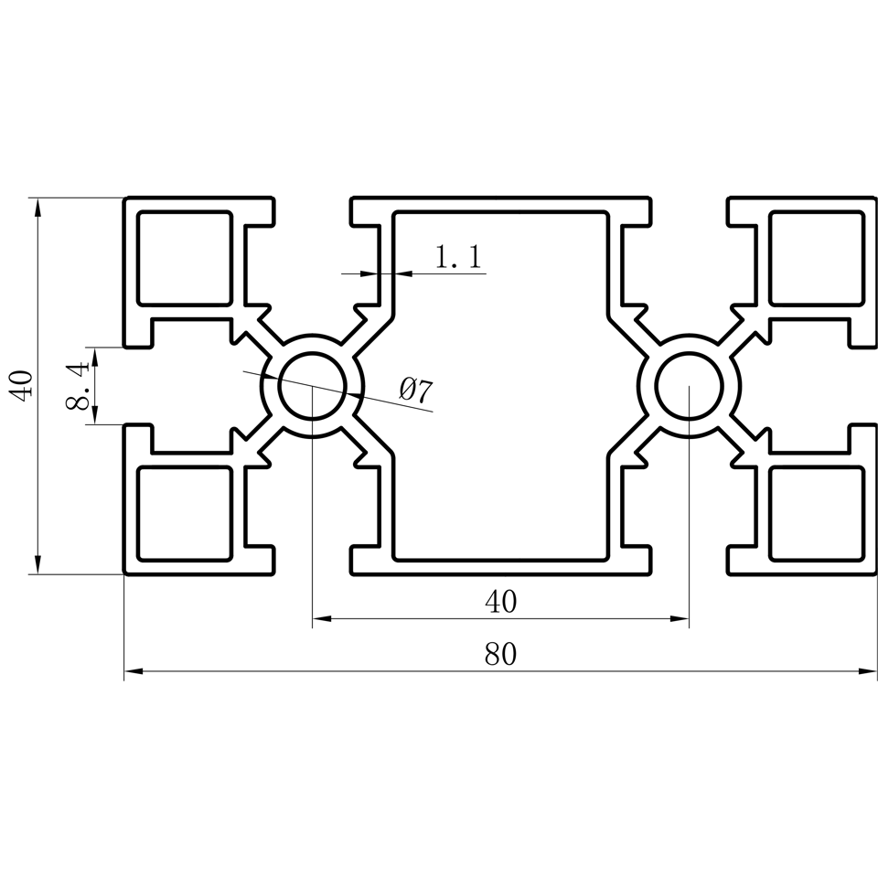 GCB-8-1640 dimension