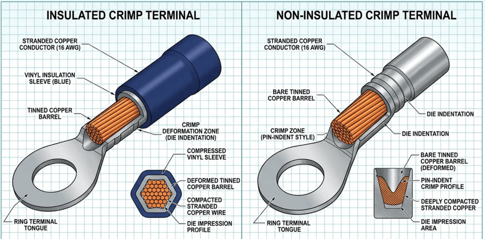 Insulated vs Non-Insulated Terminals
