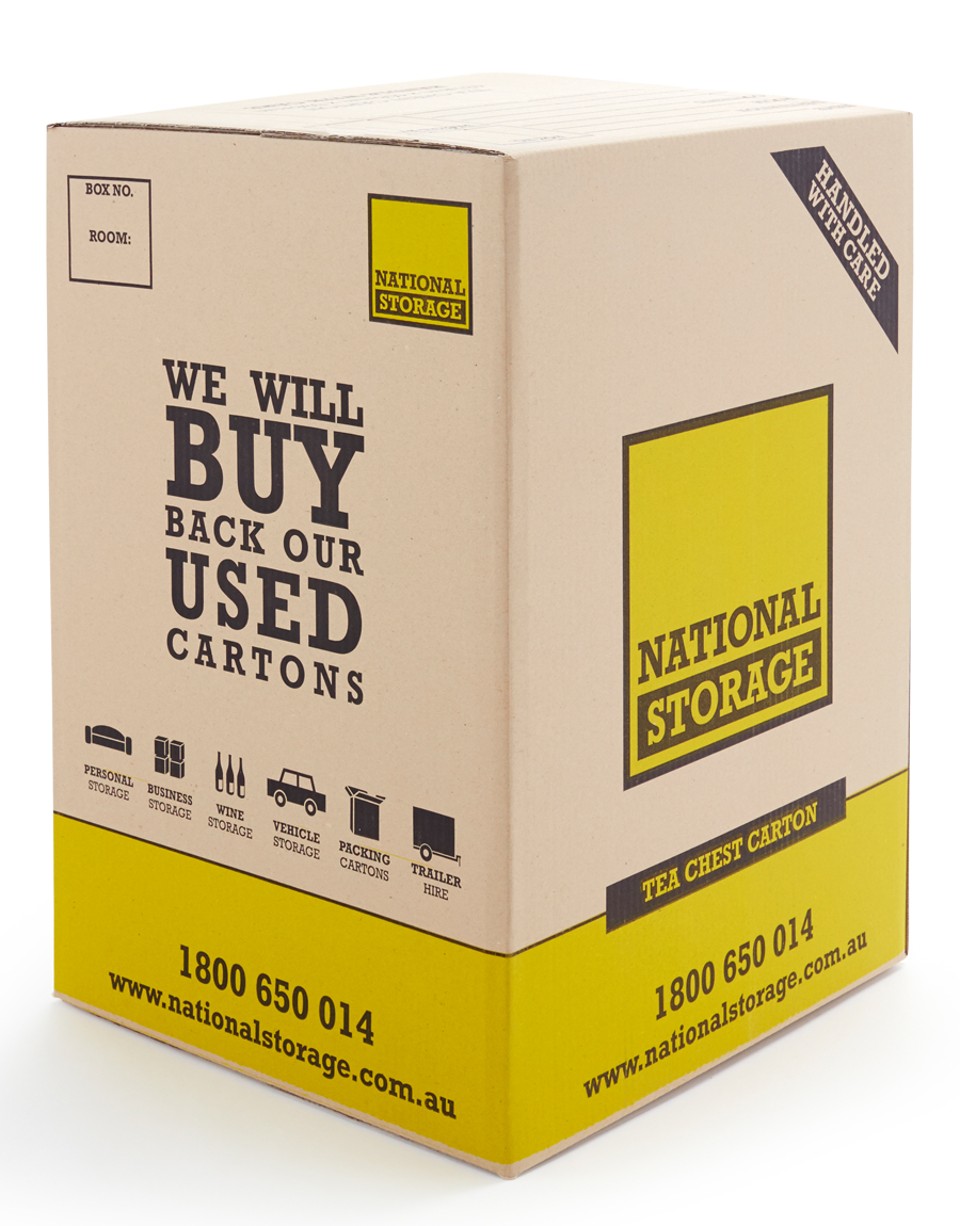 Caja de té de papel kraft marrón