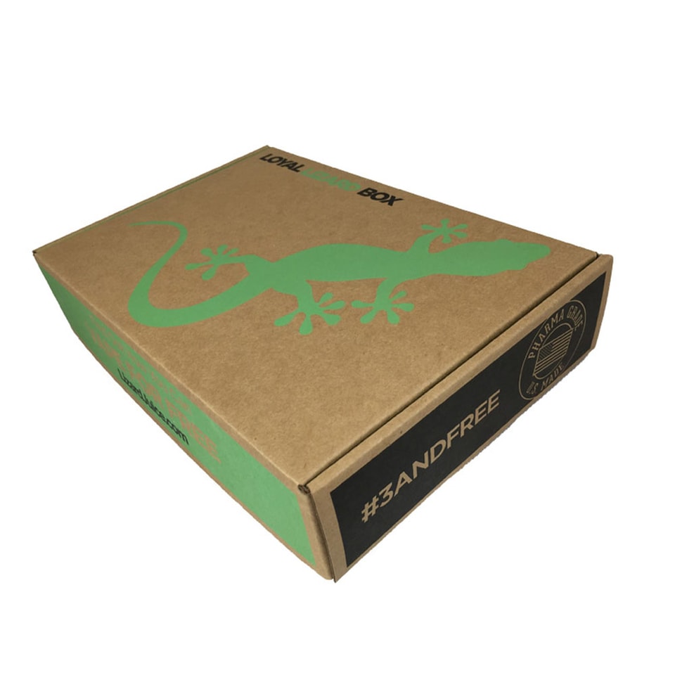 Caja kraft para el envío de zumos