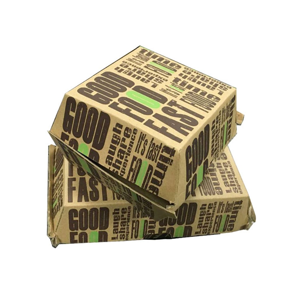 Caja para hamburguesa