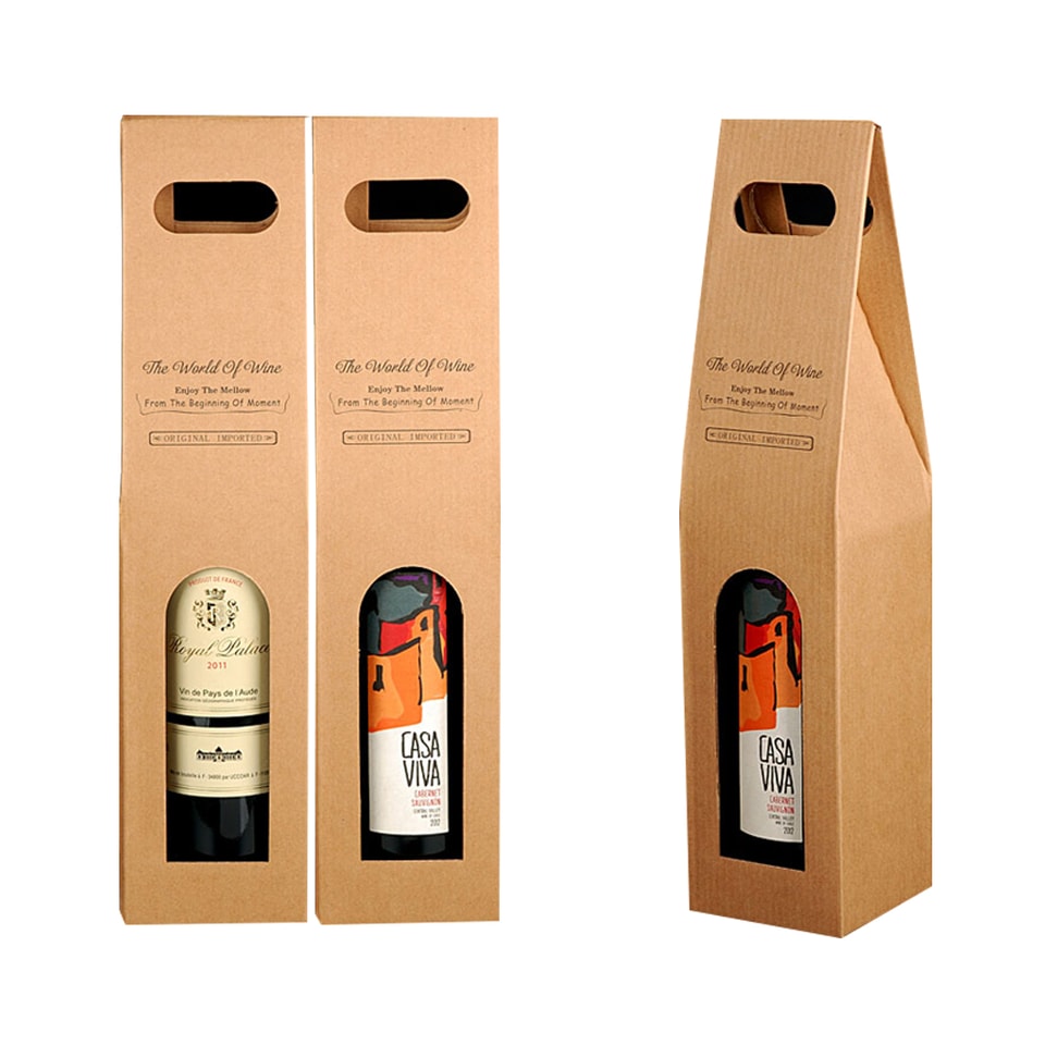 Caja de vino corrugada personalizada
