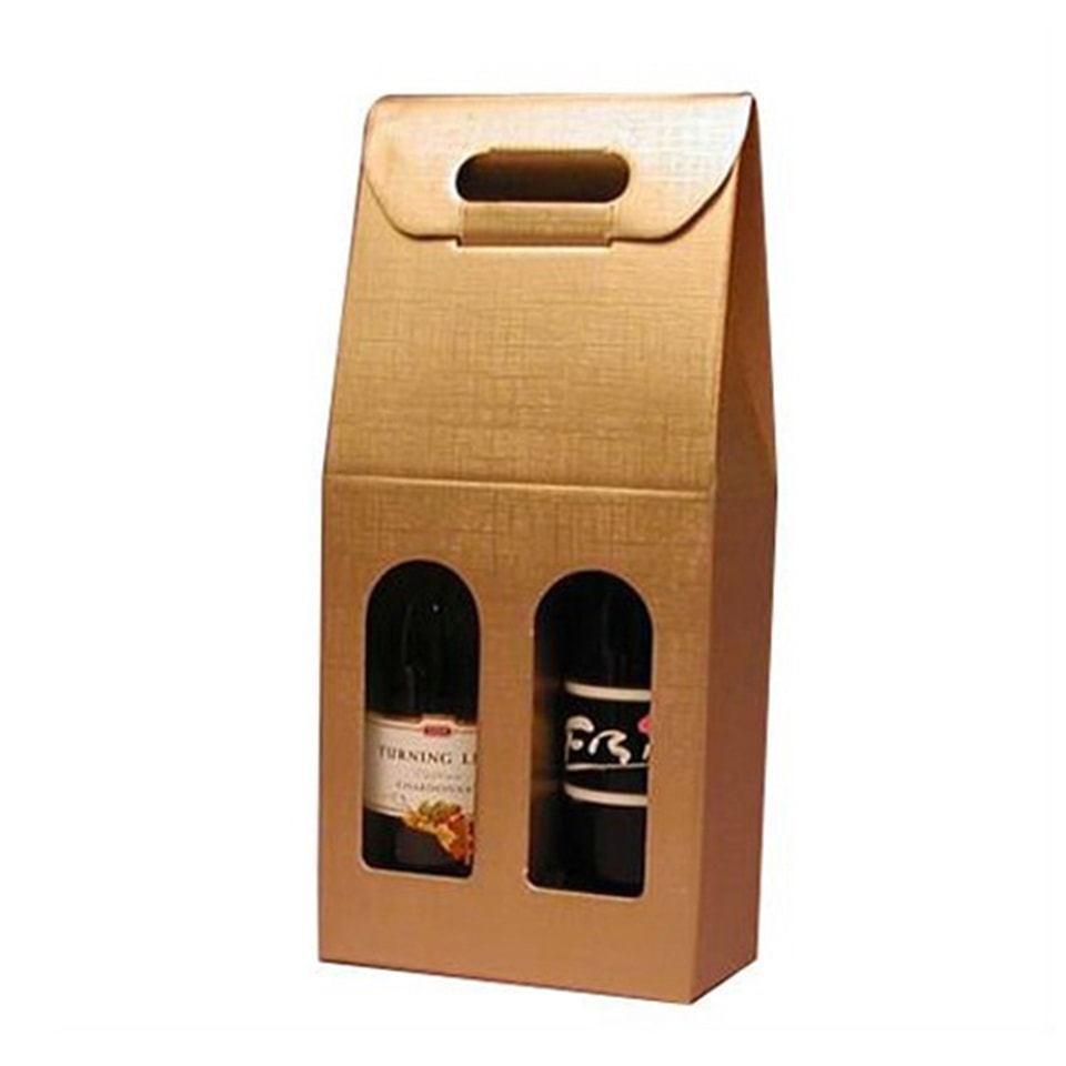 Caja de papel para dos productos