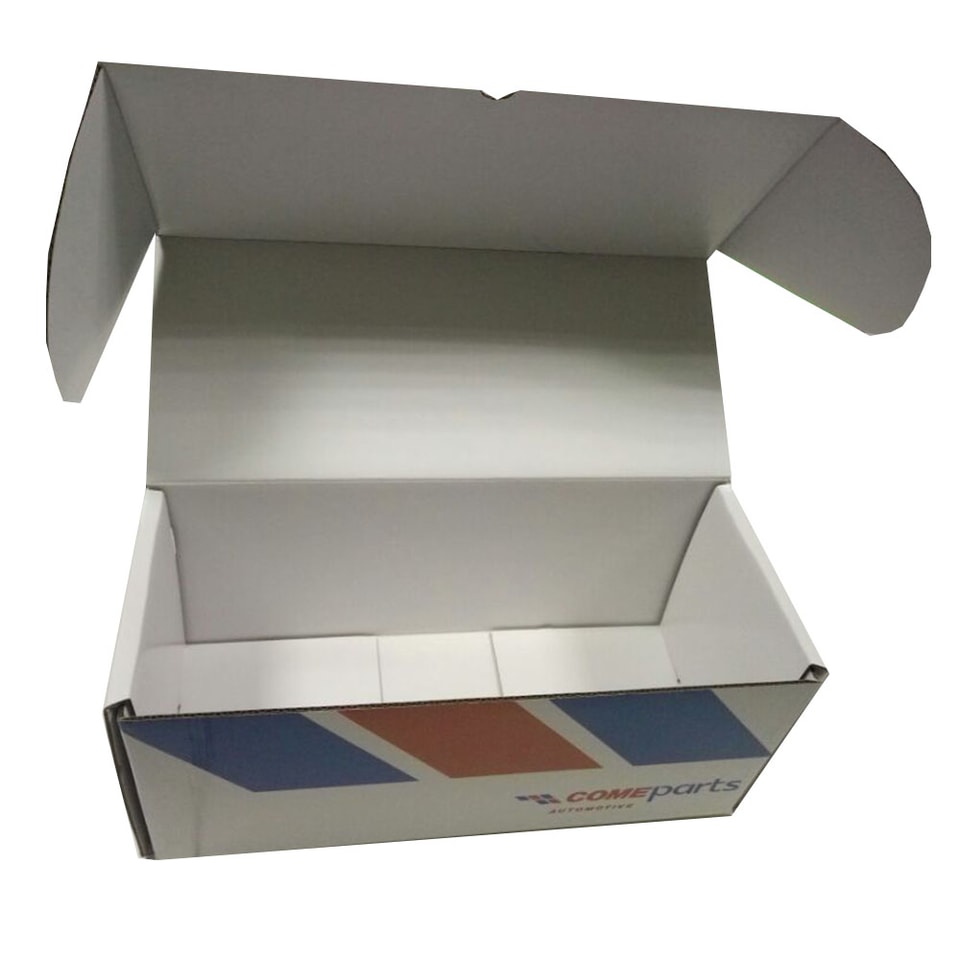 Caja para prendas con impresión de logotipo